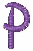 Fast Shipping Disney Small P Embroidery Design