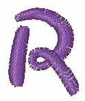 Markdown Disney Small R Embroidery Design