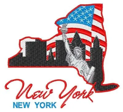 Viral New York Embroidery Design