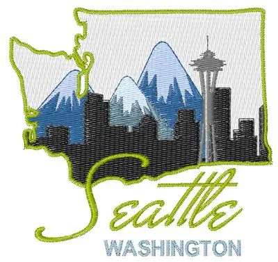 Seatle Washington Embroidery Design Get Yours