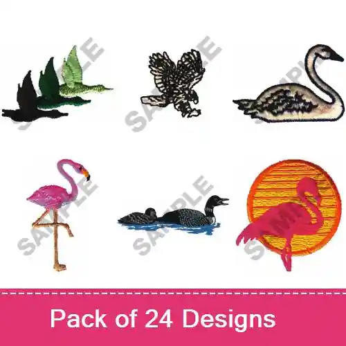Wildlife Birds Embroidery design pack by Great Notions, Embroidery Packs on EmbroideryDesigns.com Special Offer