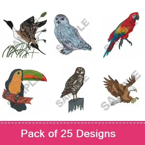 Fly Birds, Fly Embroidery design pack by Great Notions, Embroidery Packs on EmbroideryDesigns.com Direct From Manufacturer