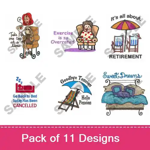 Furnishings For Home & Fun Embroidery design pack by Great Notions, Embroidery Packs on EmbroideryDesigns.com Hot Deal
