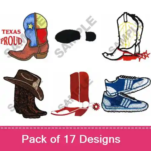 Secure Checkout If The Shoes Fit! Embroidery design pack by Great Notions, Embroidery Packs on EmbroideryDesigns.com