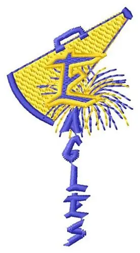 Certified Eagles Cheer Embroidery Design