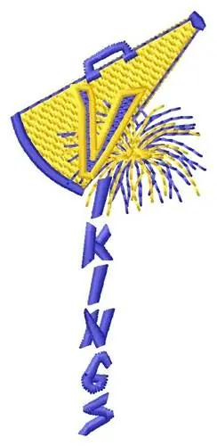 Bulk Order Vikings Cheer Embroidery Design
