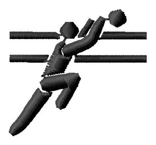 Free Delivery Volleyball Player Embroidery Design