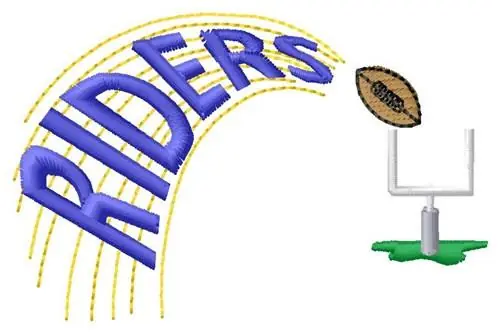 Hot Deal Riders Football Embroidery Design