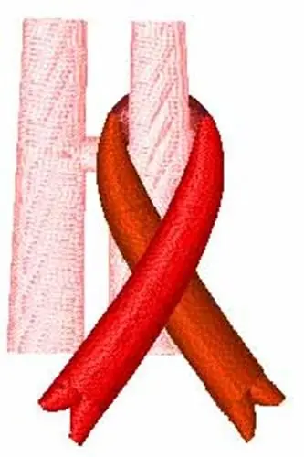 Hope Ribbon H Embroidery Design Money Back Guarantee