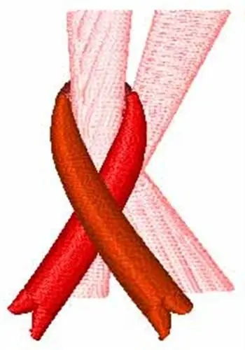 Hope Ribbon K Embroidery Design New Release