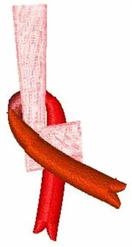 Hope Ribbon L Embroidery Design Last Chance