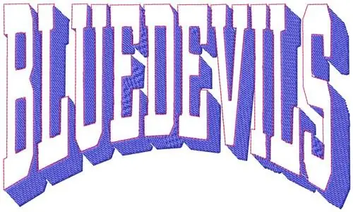 Get Yours Bluedevils Embroidery Design
