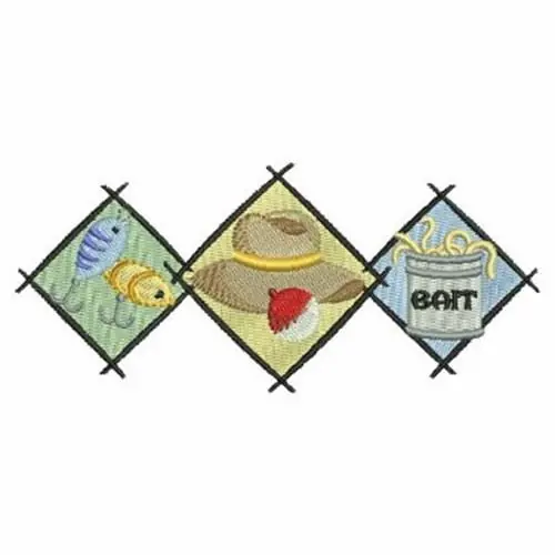 Fishing Border Embroidery Design Weekend Sale