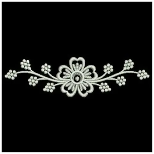 Markdown White Work Simple Border Embroidery Design