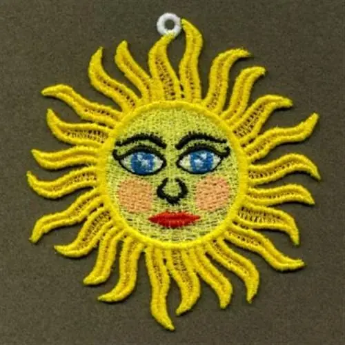 Don’t Miss Out FSL Sun Face Embroidery Design