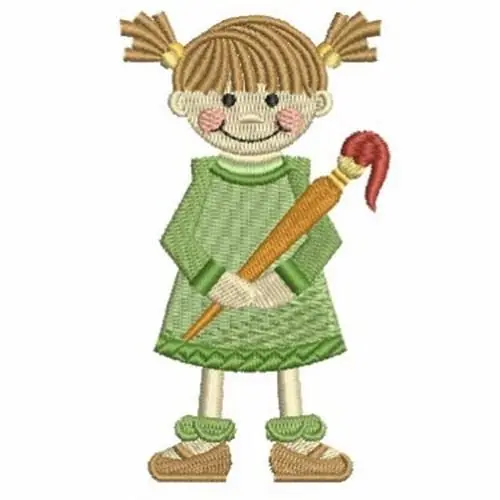 Weekend Sale Little Artist Embroidery Design
