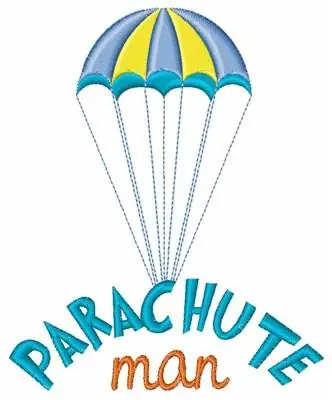New Release Parachute Man Embroidery Design
