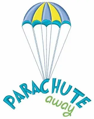 Parachute Away Embroidery Design Deal