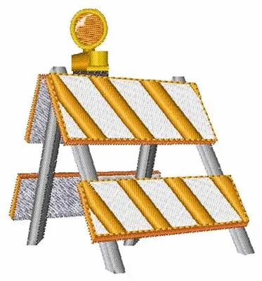 Road Construction Sign Embroidery Design Special Offer