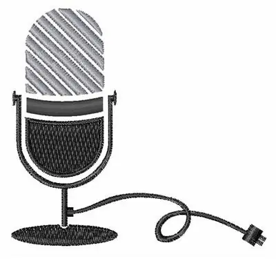 Express Delivery On Air Microphone Embroidery Design