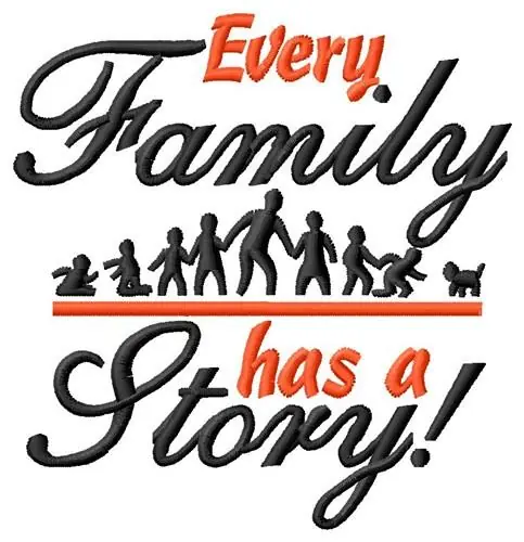 Story Of Family Embroidery Design Warranty Included