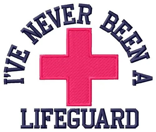 Mega Sale Lifeguard Cross Embroidery Design