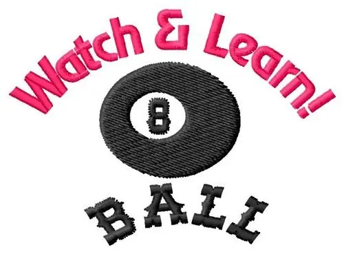 Watch & Learn Ball Embroidery Design Hot Deal