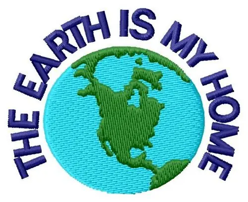 Earth Is Home Embroidery Design Discount