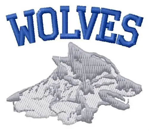 Wolves Embroidery Design Brand New