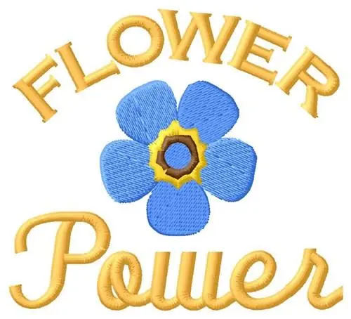 Crafted Power Of A Flower Embroidery Design