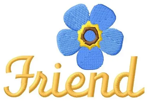 Original Flower Friend Embroidery Design