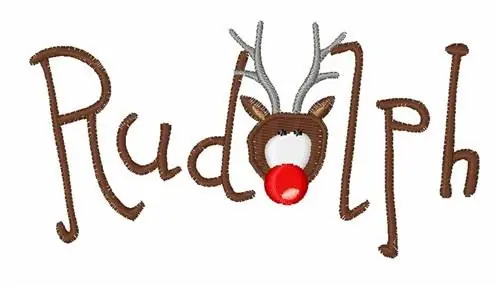 Wholesale Rudolph Embroidery Design