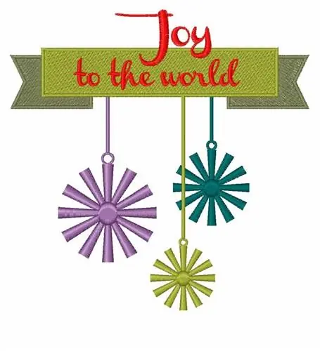 Bargain Joy To The World Embroidery Design