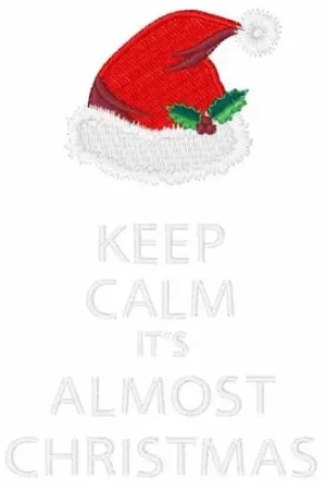 Affordable Almost Christmas Embroidery Design