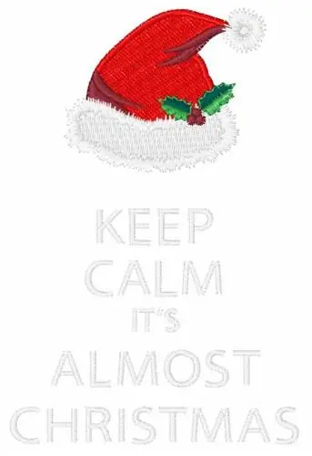Affordable Almost Christmas Embroidery Design