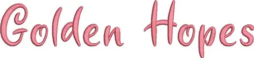 Golden Hopes Font by Chic Embroidery Creations on EmbroideryDesigns.com Exclusive