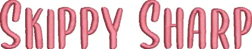 Skippy Sharp Font by Chic Embroidery Creations on EmbroideryDesigns.com Trusted Brand