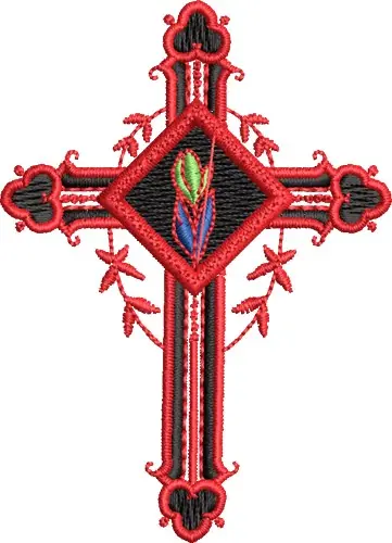 Religious Cross Embroidery Design Best Seller