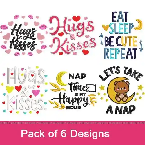Nap Time Embroidery design pack by Chic Embroidery Creations, Embroidery Packs on EmbroideryDesigns.com Best Seller