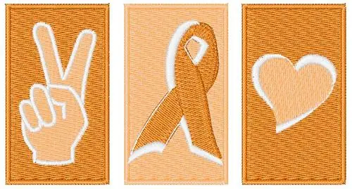 Limited Edition Peace Cure Love Embroidery Design