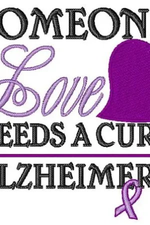 Alzheimers Embroidery Design Mega Sale