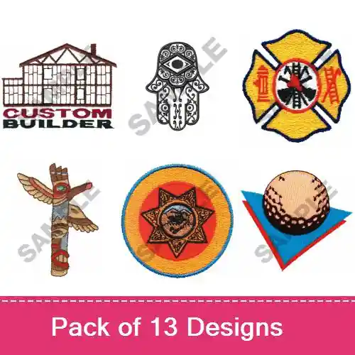 Original Symbols & Logos Embroidery design pack by Great Notions, Embroidery Packs on EmbroideryDesigns.com