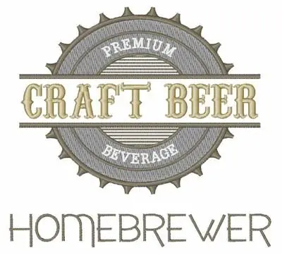 Grab Now Homebrewer Logo Embroidery Design