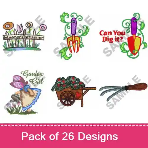 Sale Love The Garden Embroidery design pack by Great Notions, Embroidery Packs on EmbroideryDesigns.com