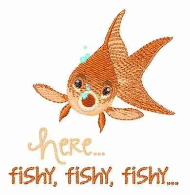 Hassle-Free Returns Here Fishy Fishy Embroidery Design