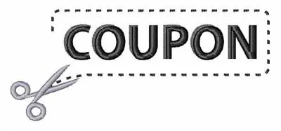 Coupon Clipper Embroidery Design Trusted Brand