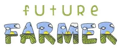 Future Farmer Embroidery Design Crafted