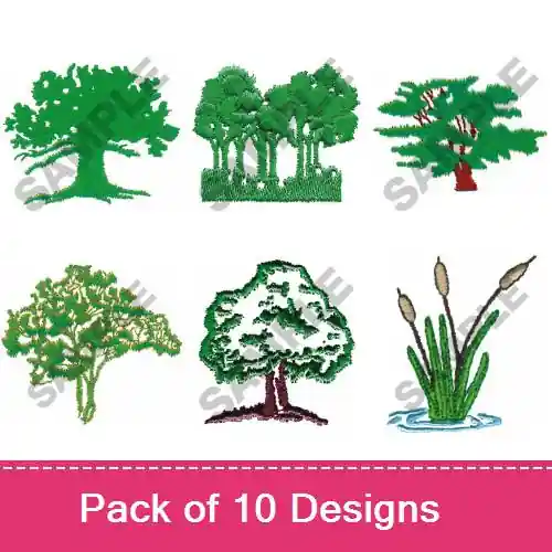 Plants & Trees Embroidery design pack by Great Notions, Embroidery Packs on EmbroideryDesigns.com Top Rated