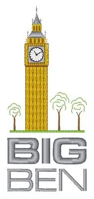 Big Ben Embroidery Design Warranty Included