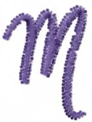 Shop Now Love Curls Lowercase M Embroidery Design
